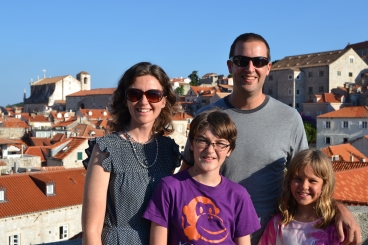 On the city walls of Old Town Dubrovnik