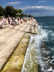 The sea organ, which makes pretty haunting music with the waves