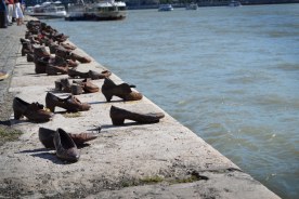 Shoes On The Danube- a monument to the Jewish people who were shot and killed on the river's edge